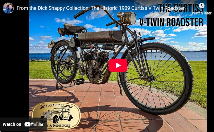 The Historic 1909 Curtiss V Twin Roadster